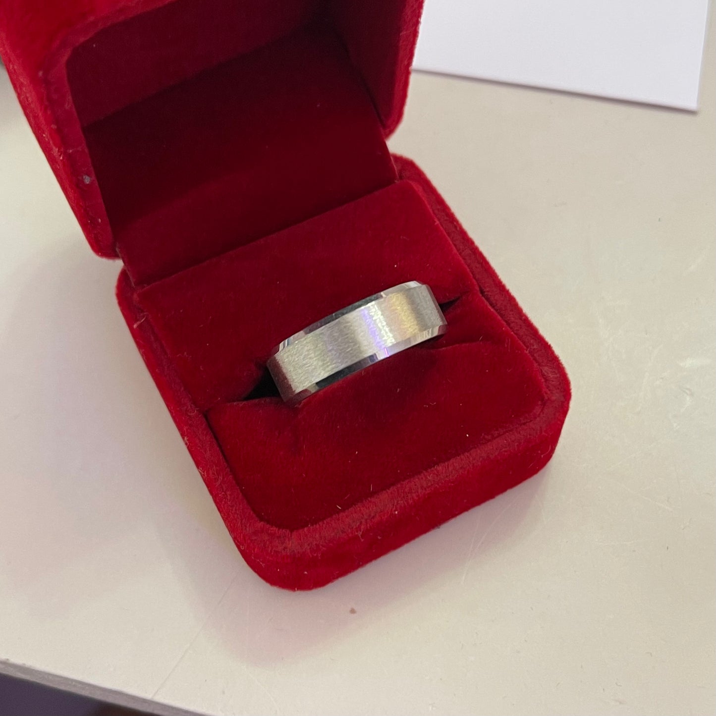 BANKX Silver Titanium Men’s Ring