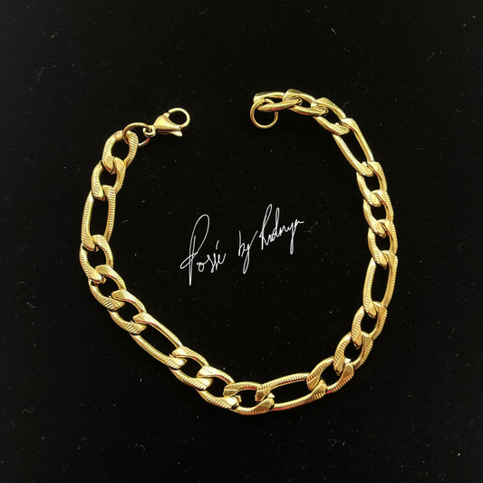Men’s Faceted Figaro Bracelet
