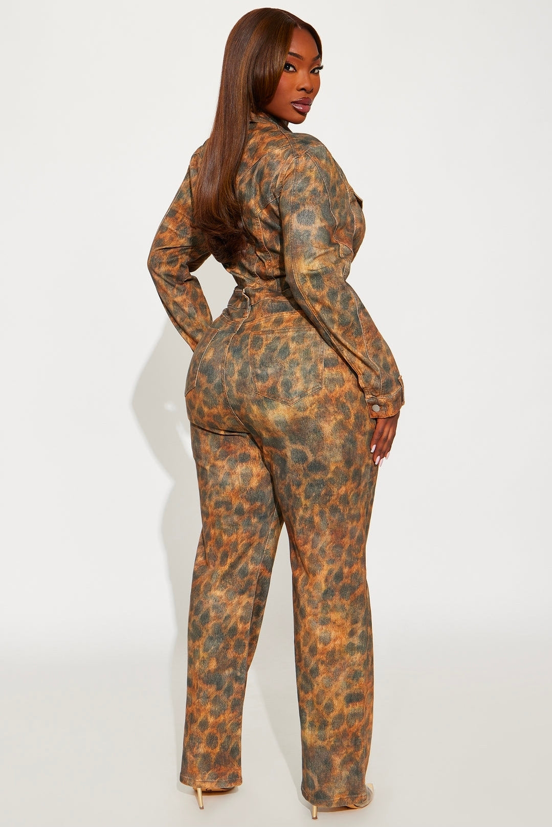 She's Wild Leopard Print Jumpsuit