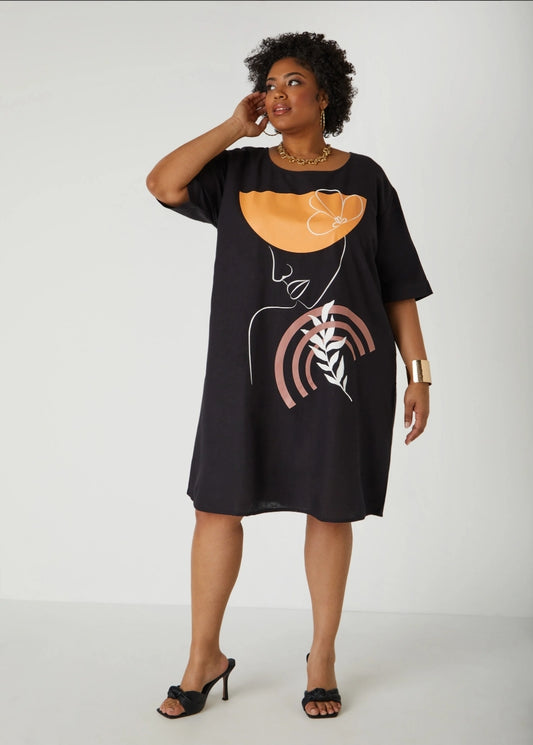 Linen Shift Dress