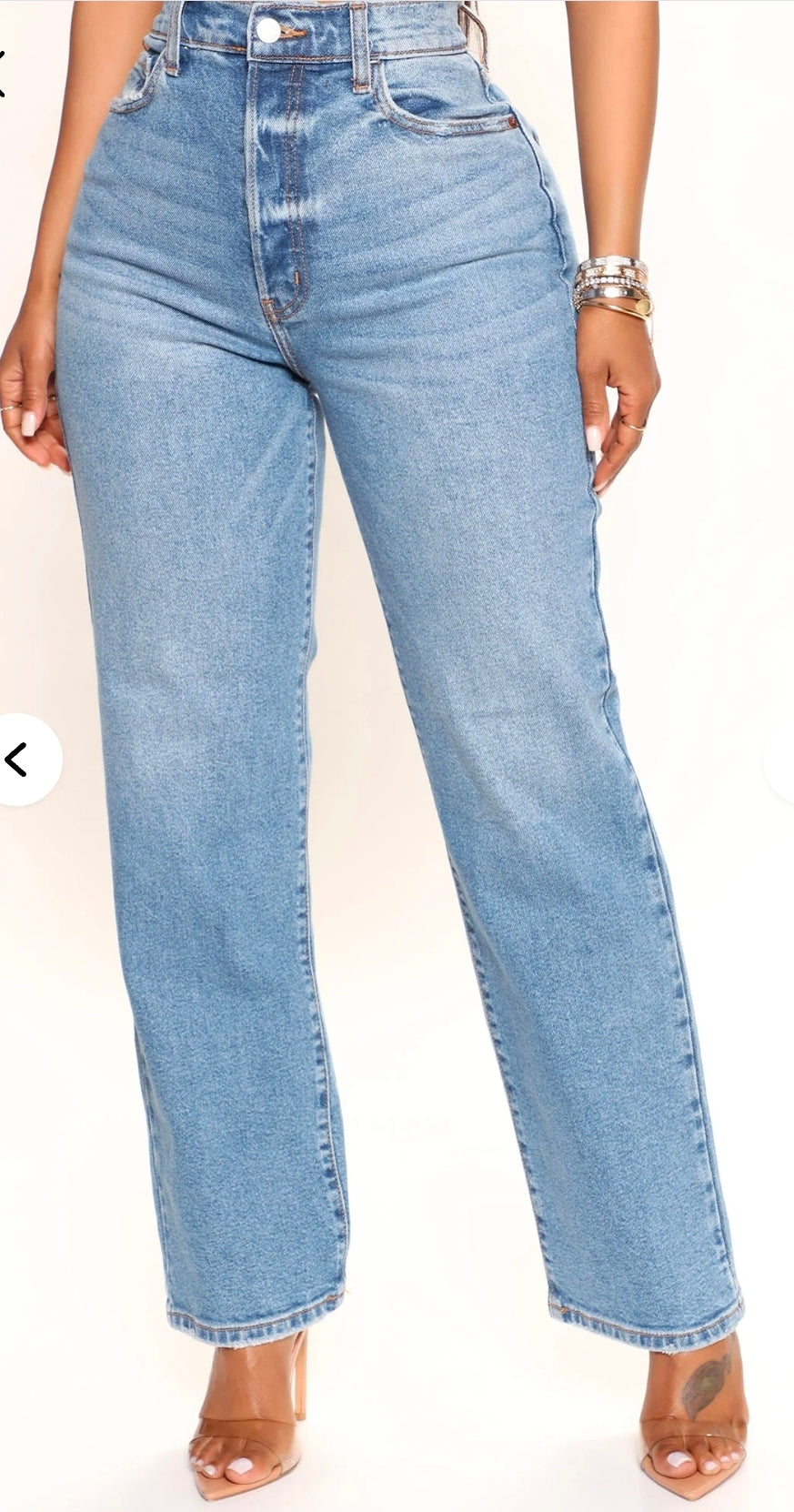 Long Lost 90's High rise Straight Leg Jeans