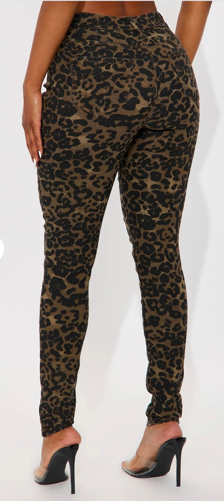 Hyperstretch Leopard Print Skinny Pants