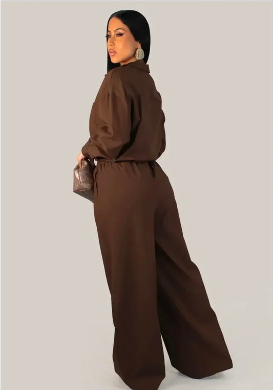 Lauren Pant Set - Brown
