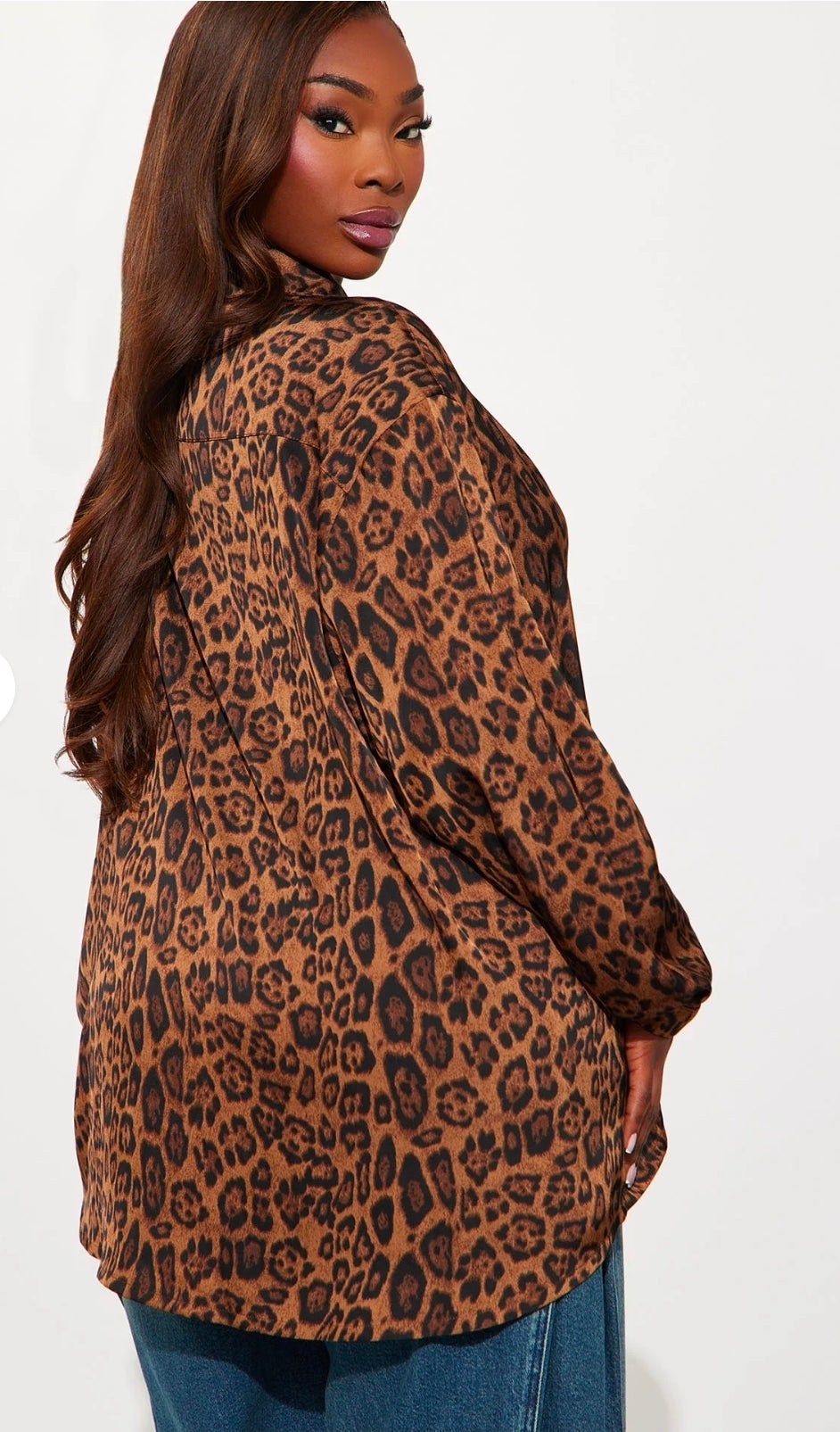 Wild Vhase Leopard Satin Shirt