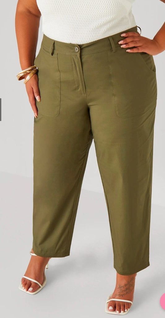 Tapered stretch Cotton Pants