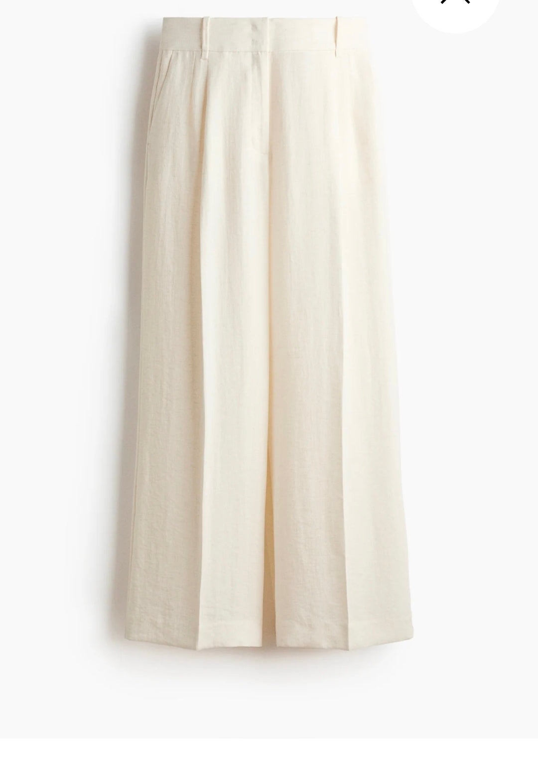 H&M Wide Leg Pants- Light Beige