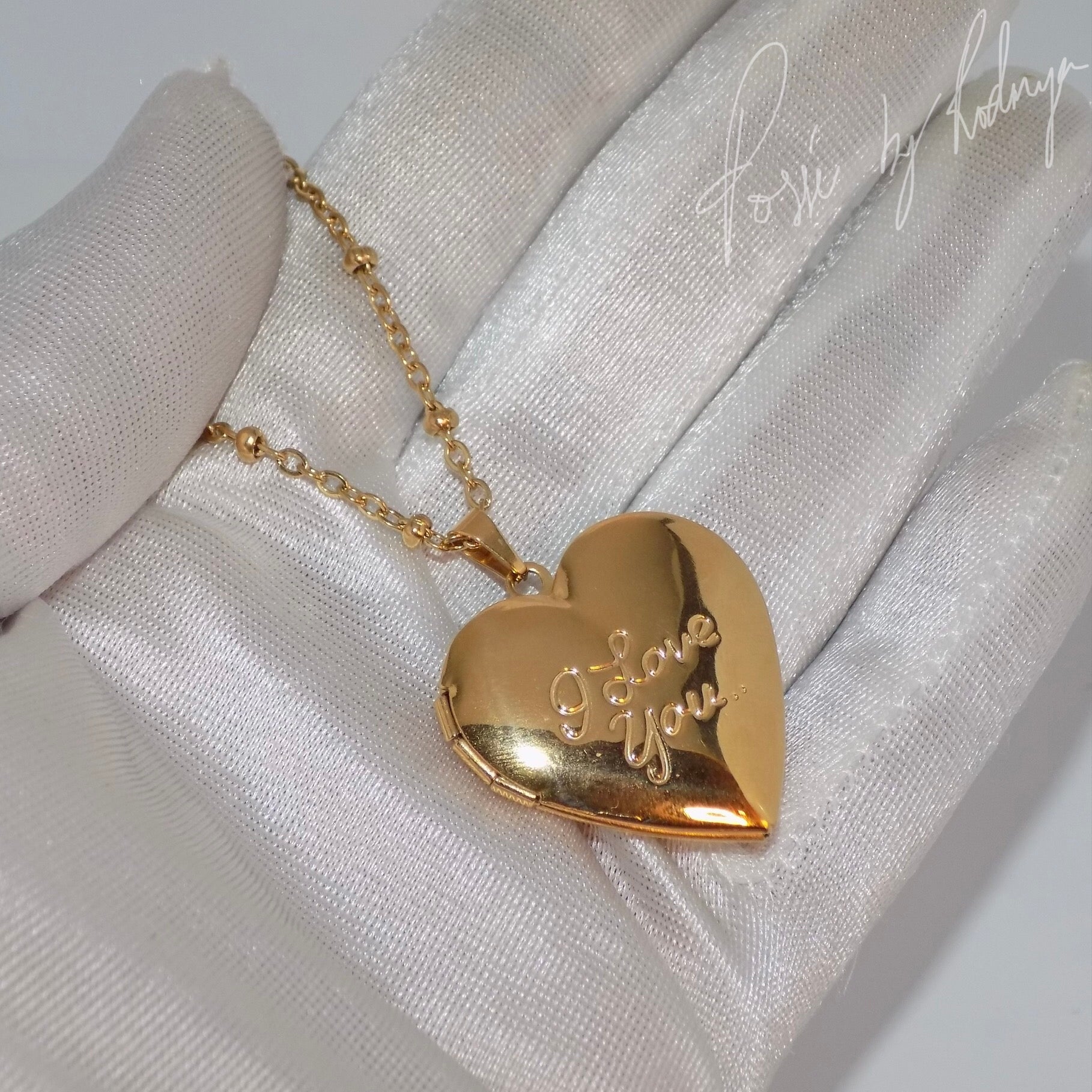 I LOVE YOU Locket Necklace